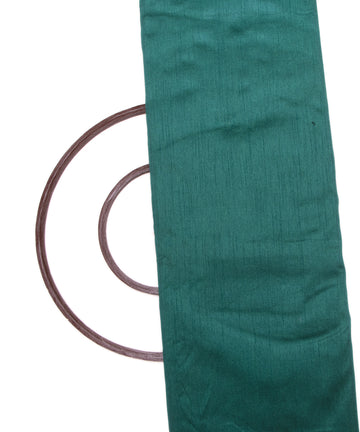 Tuquoise Colour Plain Raw Silk Fabric